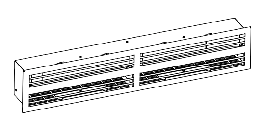 Bouche de ventilation combinée