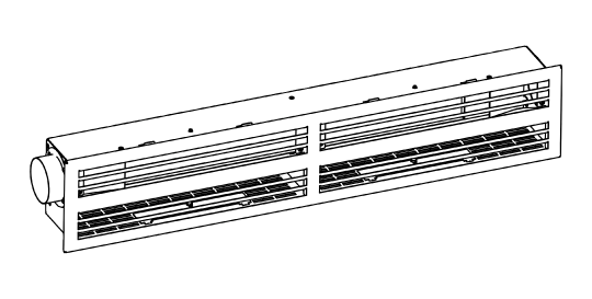 Diffuseur d’air combiné avec tubulure